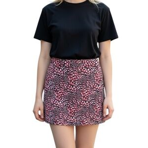 Birdee Sport Australia Skirt Skort UPF 50+ Golf Tennis Print Zip Pockets Sz 4